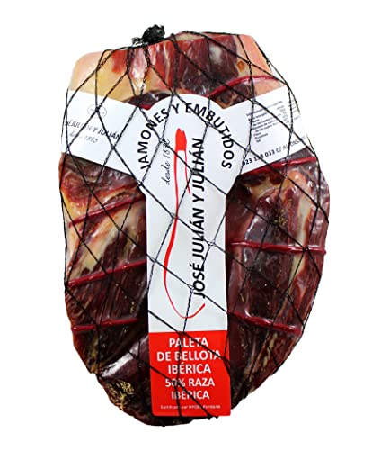 2,5 Kg Paleta Ibérica de Bellota Deshuesada, 50 % ibérica, Pata Negra 100% Natural - Jamón Ibérico de Bellota | julian y julian