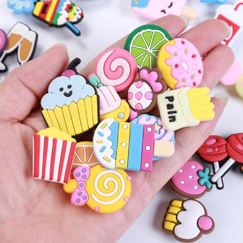 25 piezas de adornos para zapatos alfileres decorativos de dibujos animados zuecos adornos para sandalias accesorios para zapatos de goma de PVC sandalias DIY accesorios decorativos para zapatos