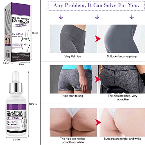 2Pcs Aceite Para levantar Glúteos,Aceite Esencial De Glúteos Hiplift,Caderas Nalgas Apretadas Aceites Esenciales,Crema Para Agrandar los Glúteos De Cadera,Rápido Eliminación De Celulitis Mujeres