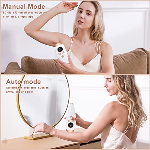 3 en 1 Depiladora de Luz Pulsada IPL, 9 Nivel de Energía, Dispositivo Indoloro, Depilación Láser Profesional Para Mujeres y Hombres,Cuerpo y Cara Bikini Piernas Axilas - 999.990 Flashes