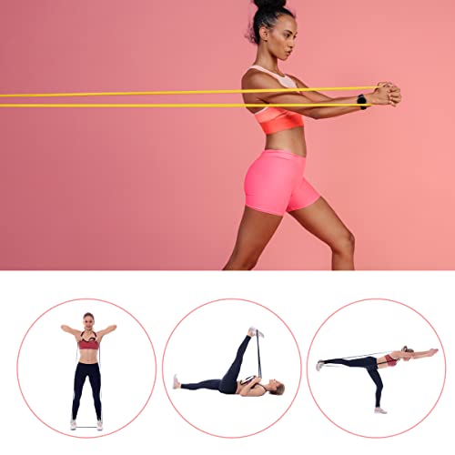 3 Piezas Bandas de Resistencia de Caucho,Banda Elastica Fitness,Bandas de Resistencia,con Banda de Caderas,para Pull Up,Yoga,Fitness,Entrenamiento de Fuerza Masculino y Femenino (3 Tamaños)