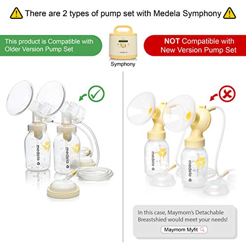 30 mm de una pieza extra para senos grande w / válvula y membrana para extractores de leche Medela; comparar a Medela 30 mm (X-Large) Personal Fit Shield mama y PerosnalFit Conector; Hecho por Maymom BN.