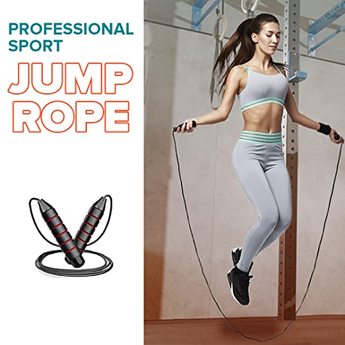 360LOOPS Gimnasio en Casa con Barra DE Pilates y 8 Bandas de Resistencia 1 Comba Crossfit y 3 Elasticos Fitness Musculacion para Gluteos. Videos GUIA, Ejercicio en Casa con Bandas Resistencia.