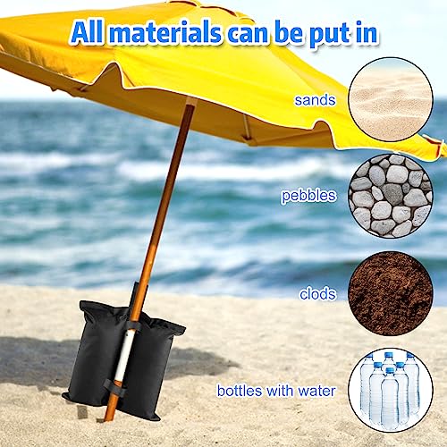 4 pcs Pesos para Carpas Bolsas,Pesas para Tiendas de campaña,bolsas de pesas para cenador,Bolsa de Arena Playa Sacos de 8000D Tela Oxford,para Cualquier Carpa Emergente Gazebos al Aire Libre Paraguas