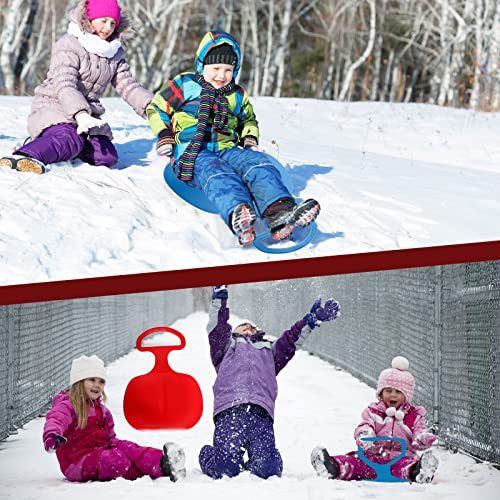 4 Piezas Tabla de Trineo, Trineo de Nieve para Niños, Juego de Trineo Bob Plástico, Snowboard para Niños Unisex y También Apto para Niños y Adultos como Juguete de Invierno (B)