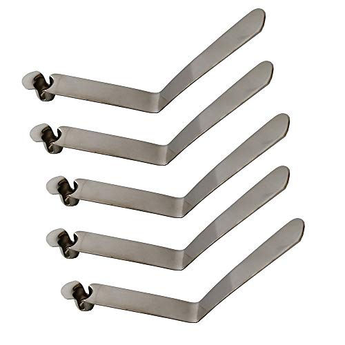 50 piezas Clip de resorte de un solo botón 3 mm / 4 mm / 5 mm / 6 mm / 7 mm / 8 mm / 9 mm Para Kayak Paddle Snap Clip de resorte Tienda de campaña Clips de poste Tubo de toldo Tubo telescópico