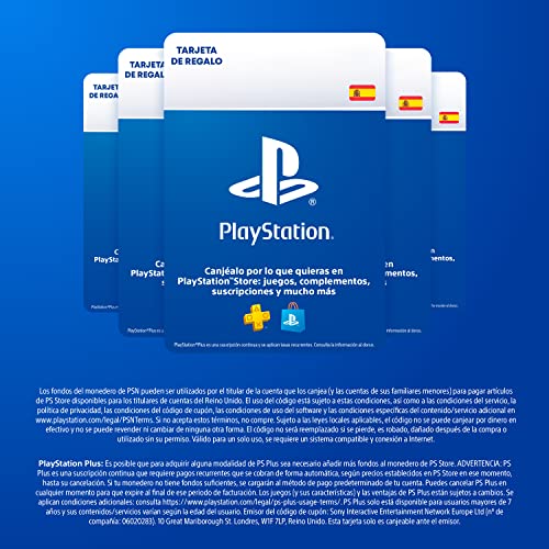 50€ PlayStation Store Tarjeta Regalo | PSN Cuenta española [Código por correo]