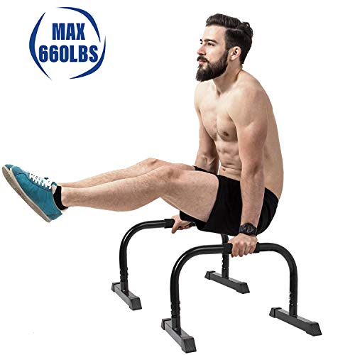 5BIllion FItness Paralelas Calistenia Barras Calistenia Para Flexiones Push Up Bars Stand Entrenamiento en el Gimnasio de Casa - Buenas para su Entrenamiento Muscular - Mango de Espuma (Negro)