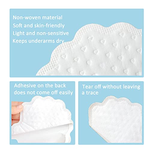 60 Piezas Almohadillas Sudor Axilas, Cómodo Transpirable Almohadillas Para El Sudor De Axilas, Blanco 1mm Invisible Absorbentes Axila, Verano Una Vez Desodorante Absorción Sudo Protege tus Prendas