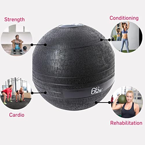 66 Fit - Pelota lastrada, Color Negro Negro Negro Talla:10 kg