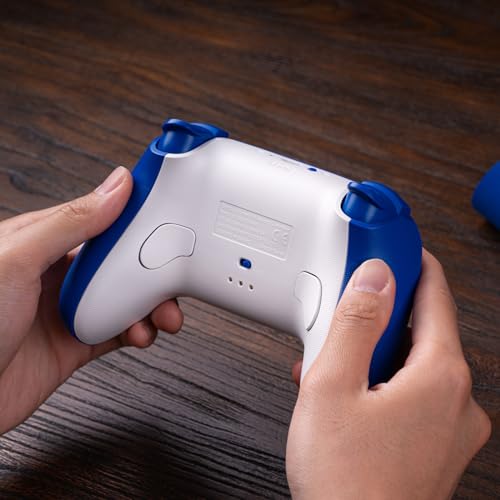 8Bitdo Ultimate Bluetooth y Controlador 2.4g con Base de Carga 22 Horas de Juego, Controlador de Interruptor Inalámbrico Controlador de Juegos Cable USB Gamepad para Switch y Windows (Azul)