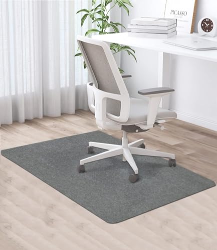 90 x 120 cm Protector Suelo Silla Ruedas, Gris Oscuro Antideslizante Protector Suelo, Alfombra Silla Ruedas, Alfombra Silla Gaming, Alfombrilla para Silla de Oficina, tapete de protección de baldosas