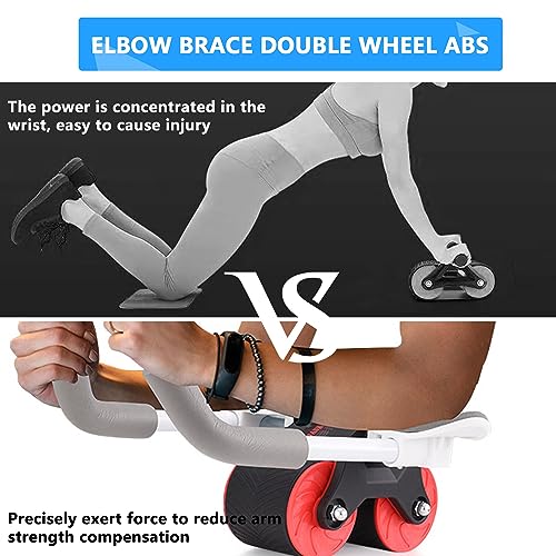 Ab Wheel Roller Automatisches Rebound Bauchrad Bauchmuskeltrainer Roller con Temporizador, Bauchmuskel Roller Hombres y Mujeres Fitness Core Trainer para Casa, Gimnasio