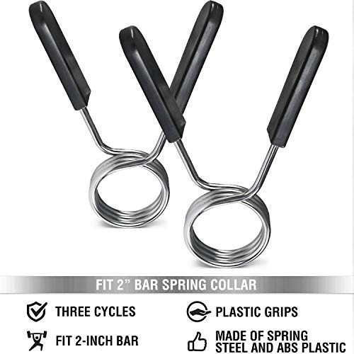 Abrazaderas Mancuernas 28mm - Pinzas para Barra Cierre Bloqueadores para Mancuernas y Barra - Resistentes y Cómodos (4PCS) Incluye Bolsa de Almacenamiento.