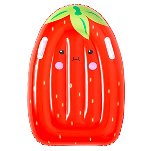 AC Colchoneta Infantil Hinchable con diseño de Frutas, Vinilo Resistente, Incluye Parche de reparación. Dimensión 84 x 56 cm