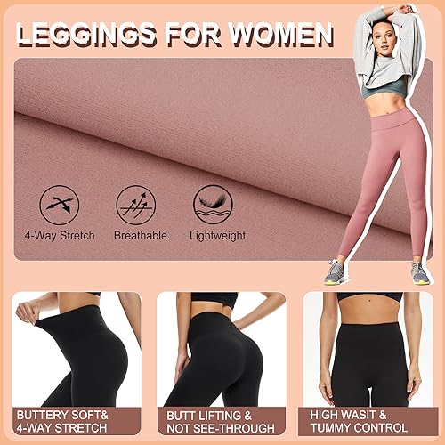 ACTINPUT Leggings Mujer Fitness Pantalones de Yoga Elásticos Push Up Deporte Cintura Alta Mallas Pantalones Deportivos Leggins con Control de Abdomen para Running Fitness Yoga y Pilates