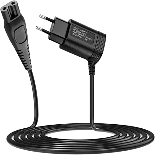 Adaptador Cargador Cable Afeitadora Cargador Afeitadora Adaptador para Philips Norelco Recortar Barba hq8505 9000 7000 5000 3000 mg5750 mg7790 mg7770 mg7720 BG5020 Shaver Charger Viaje Reemplaza