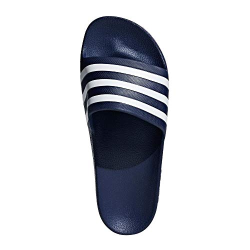 adidas Adilette Aqua Slides, Unisex Adulto, Dark Blue/FTWR White/Dark Blue, 44.5 EU