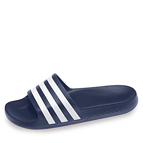 adidas Adilette Aqua Slides, Unisex Adulto, Dark Blue/FTWR White/Dark Blue, 44.5 EU