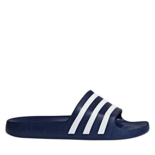 adidas Adilette Aqua Slides, Unisex Adulto, Dark Blue/FTWR White/Dark Blue, 44.5 EU