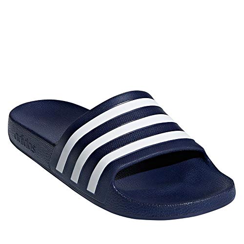 adidas Adilette Aqua Slides, Unisex Adulto, Dark Blue/FTWR White/Dark Blue, 44.5 EU