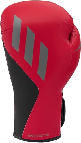 adidas Guantes de Boxeo Tilt 150 para Hombre, Rojo/Negro, 10 oz EU