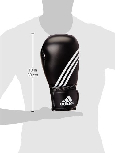 Adidas Kit – Guantes de Boxeo, Color Blanco y Negro, tamaño 14 oz