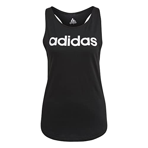 adidas Mujer Essentials Loose Logo Camiset de tirantes, Black/White, XS