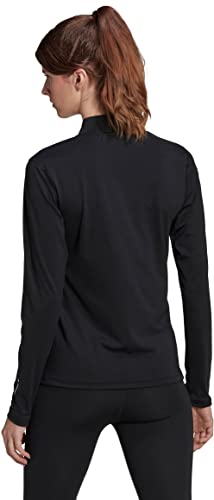 adidas TF Train 14Z LS T-Shirt, Black/White, XS para Mujer