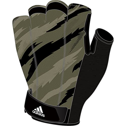 adidas Train Glove GR, Unisex, Black/Orbit Green/Focus Olive/White, M