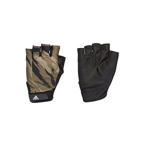 adidas Train Glove GR, Unisex, Black/Orbit Green/Focus Olive/White, M