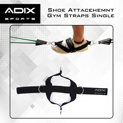 ADIX Sports – 1 pieza Fitness Accesorio Correa de tobillo Glute Kickback Pierna Ejercicio Abductores Resistencia para Máquinas de Cable Cubierta de Zapatos Cinturón de Tirar con 4 Puntos de Conexión