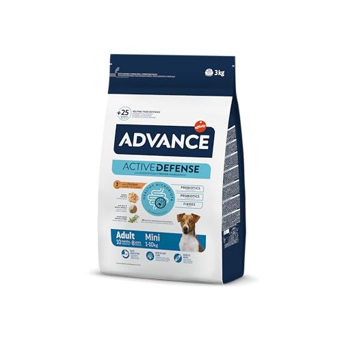 Advance Mini Adult Chicken, Pienso para Perros Adultos de Razas Pequeñas con Pollo, 3kg