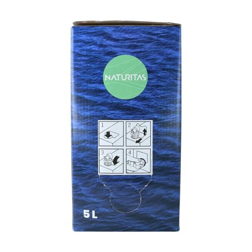 Agua Marina 5 L Naturitas Essentials | Ideal para beber y cocinar | Sin aditivos | Microfiltrada en frío | Agua de la Costa Brava | En contenedor de fibra