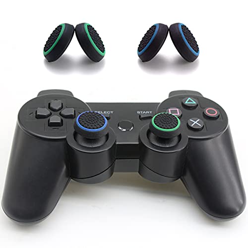 Aibada Cubierta Protectora de Apretones de Pulgar de Silicona para PS5，PS4, Xbox 360, PS3 Controladores, 4 Pares, Colores Mezclados