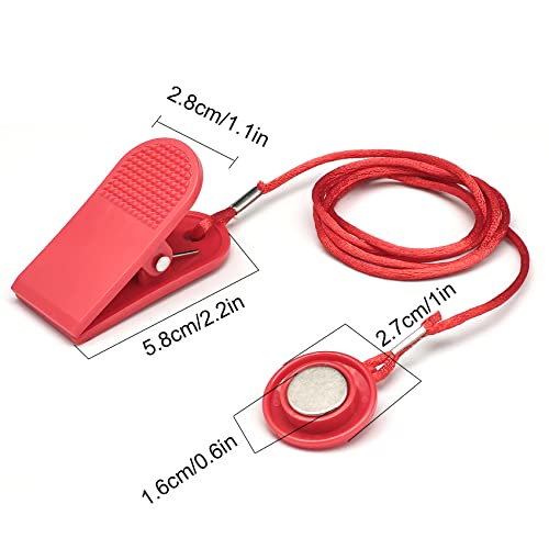 aihihe Mens Llave de seguridad para cinta de correr, interruptor de seguridad magnético para cintas de correr, accesorio de parada de emergencia para la mayoría de cintas de correr