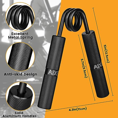 AIXPI Hand Grip, Ejercitador de Manos Ajustable de metal 150lbs, Fortalecedores de Mano para Entrenar el Agarre, la Fuerza de Los Dedos, la Muñeca, el Antebrazos Fortalecer