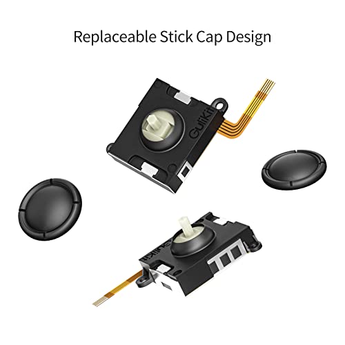 AKNES GULIKit Hall Sensing Joystick para Switch JoyCon, Kit de Reparación de Reemplazo de Joy Con, Herramientas de Repuestos para Switch OLED / Switch / Switch Lite (1 Pair)