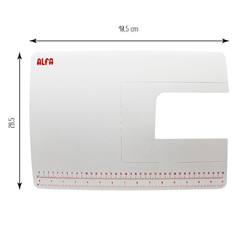 Alfa Mesa de Extensión para Máquina de Coser, Blanco, 28.5x40.5x3 cm