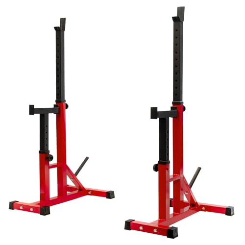 ALLINLIFE Soporte Sentadillas,Rack Musculación Ajustable,Soporte Barra Pesas Multifuncional,Estante de Sentadillas con Soporte para Pesas,Soporte Estante Barra Levantamiento Pesas Gimnasio MAX 250KG