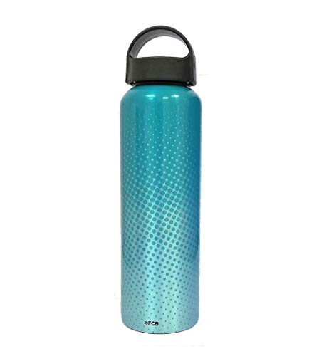 Alusport Bottles FCB Summer Botella Deportiva, Hombre, Azul, L