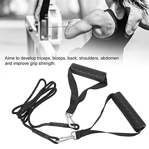 Alvinlite DIY Tricep Press Down Polea Cable Machine Heavy Duty Triceps Pull Down Cuerda Tricep Press Down Cable Grip Handle para Entrenamiento de Fuerza de Brazos Familia