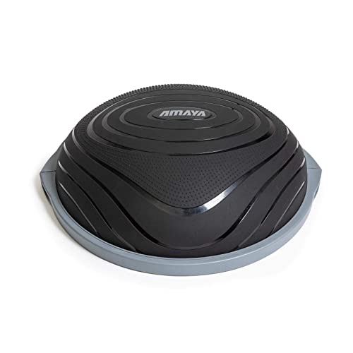 AMAYA SPORT Air Step Pro - Negro, Plataforma de aire Entrenamiento Fitness Inestabilidad, Plataforma ejercicios de Coordinación y Estabilidad