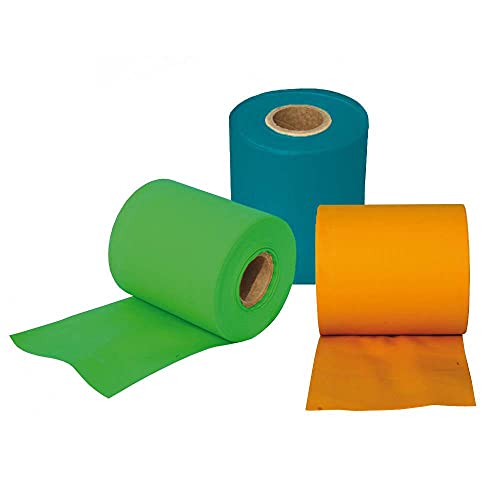 AMAYA SPORT Bandas Elásticas Rollo 25 Metros, Bandas elásticas de Caucho para Entrenamiento de Fuerza, Velocidad, Resistencia, Potencia (Media. Verde)