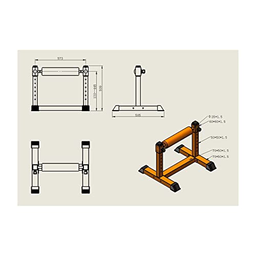 AMAYA SPORT Squat Stand Ajustable, Sentadillas de una Pierna, Bulgarian Split Squat, Máquina de Sentadillas, Sentadilla Búlgara fácil