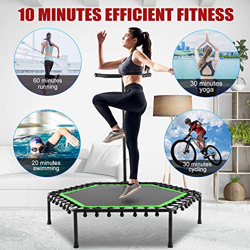 Ancheer Mini trampolín de Fitness para niños y Adultos, Color Verde