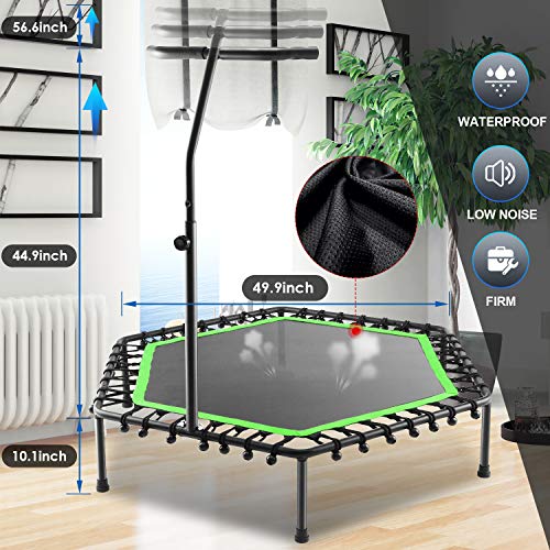 Ancheer Mini trampolín de Fitness para niños y Adultos, Color Verde