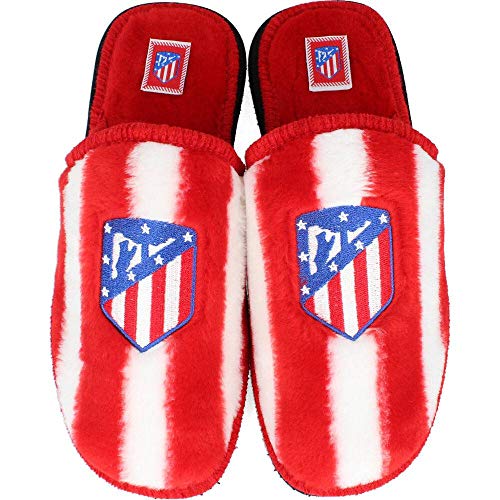 Andinas - Zapatillas de estar por casa Oficial Atlético de Madrid - Rojo-blanco, 42