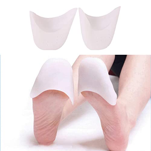 Androxeda 2 Pares Protector Dedos Pie Almohadillas de Gel de Silicona para Dedos de los pies con Agujero Transpirable Ballet Pointe Zapatillas de Baile Zapatillas Tacones Altos Toe Cap Protector