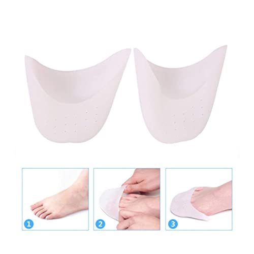 Androxeda 2 Pares Protector Dedos Pie Almohadillas de Gel de Silicona para Dedos de los pies con Agujero Transpirable Ballet Pointe Zapatillas de Baile Zapatillas Tacones Altos Toe Cap Protector